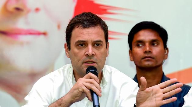 Congress president Rahul Gandhi. (PTI File Photo) Congress president Rahul Gandhi. (PTI File Photo)