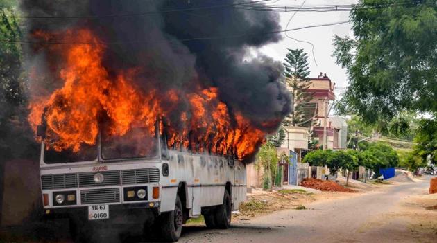 Eleven people were killed in police firing in Tuticorin as violent protests broke out against the Sterlite copper smelting plant. (PTI) Eleven people were killed in police firing in Tuticorin as violent protests broke out against the Sterlite copper smelting plant. (PTI)
