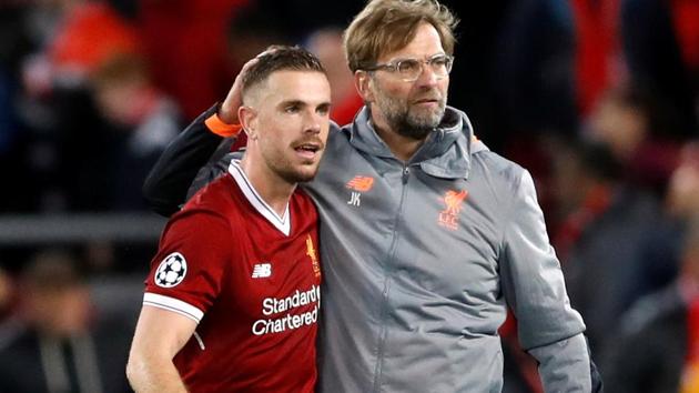 Jordan Henderson praised Jurgen Klopp for motivating Liverpool en route to the UEFA Champions League final.(REUTERS)