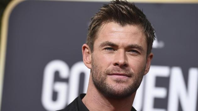 Chris Hemsworth arrives at the 75th annual Golden Globe Awards at the Beverly Hilton Hotel on Jan. 7, 2018. (Jordan Strauss/Invision/AP)