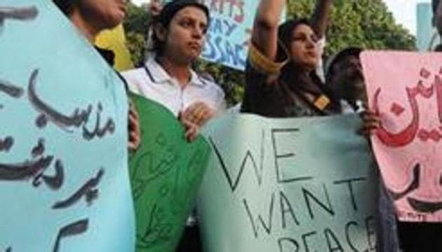 Pakistan declared Ahmadis non-Muslims in 1974. Ahmadis make a tiny minority of the Muslim-majority Pakistan and are often targeted by Sunni militants who consider them heretics.(AFP/Photo for representation) Pakistan declared Ahmadis non-Muslims in 1974. Ahmadis make a tiny minority of the Muslim-majority Pakistan and are often targeted by Sunni militants who consider them heretics.(AFP/Photo for representation)