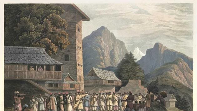 A sketch by James Baillie Fraser in the book.(HT) A sketch by James Baillie Fraser in the book.(HT)