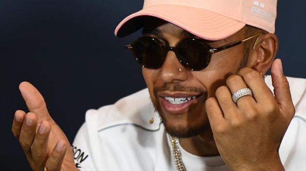 Four-time champion Lewis Hamilton is out of contract at the end of 2018 Formula One season.(AFP)