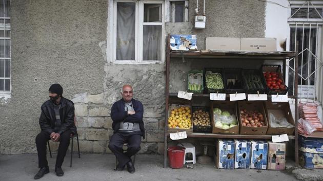 With trade, travel and educational opportunities limited, the region’s youth risk falling behind. Contributions from the Armenian diaspora are vital. The non-profit TUMO for instance, was founded by an American of Armenian descent. But widespread corruption allegations in Armenia have discouraged investment, said Arayik Harutyunyan, the minister of state in the separatist government. (Thanassis Stavrakis / AP) With trade, travel and educational opportunities limited, the region’s youth risk falling behind. Contributions from the Armenian diaspora are vital. The non-profit TUMO for instance, was founded by an American of Armenian descent. But widespread corruption allegations in Armenia have discouraged investment, said Arayik Harutyunyan, the minister of state in the separatist government. (Thanassis Stavrakis / AP)