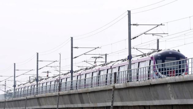 The deepest station and the steepest escalator, just a few of additions the upcoming Janakpuri West-Kalkaji Mandir stretch of the Magenta Line brings to the Delhi Metro network. This section is set to be inaugurated by Union Minister for Housing and Urban Affairs Hardeep Singh Puri and Delhi chief minister Arvind Kejriwal on Monday and will be thrown open for public the next day. (Sunil Ghosh / HT Photo) The deepest station and the steepest escalator, just a few of additions the upcoming Janakpuri West-Kalkaji Mandir stretch of the Magenta Line brings to the Delhi Metro network. This section is set to be inaugurated by Union Minister for Housing and Urban Affairs Hardeep Singh Puri and Delhi chief minister Arvind Kejriwal on Monday and will be thrown open for public the next day. (Sunil Ghosh / HT Photo)