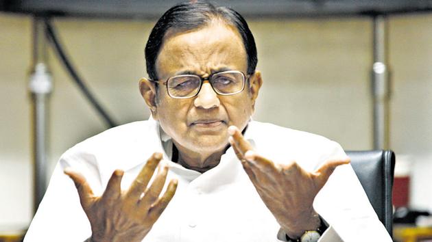 P Chidambaram during an interaction with senior editors at Hindustan times house in New Delhi. (HT File Photo) P Chidambaram during an interaction with senior editors at Hindustan times house in New Delhi. (HT File Photo)