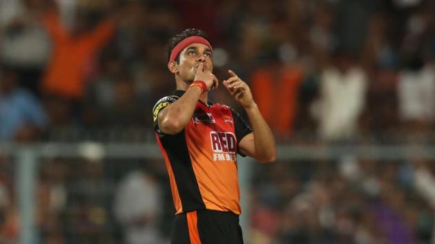 Siddharth Kaul held his nerve in the death overs as Sunrisers Hyderabad closed in on victory. (BCCI)