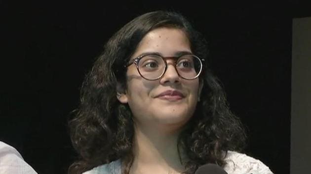 CBSE Class 12 topper Meghna Srivastava of humanities stream scored 499 marks out of 500.(ANI)
