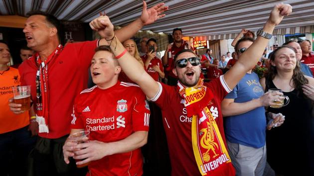 Fans are thronging the centre of Kiev after many experienced travel problems. (REUTERS) 
