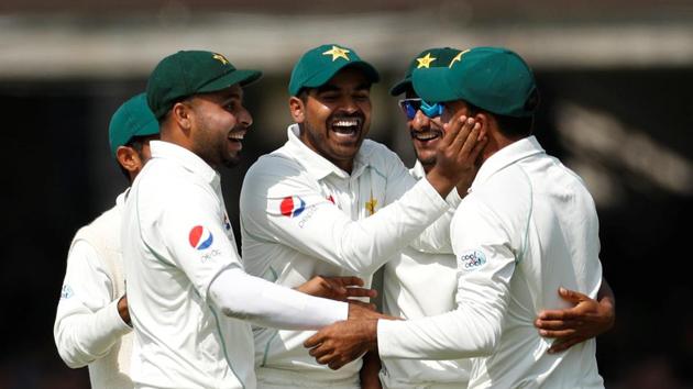 Pakistan will look to strike early on the fourth day of the first Test against England at Lord’s. Follow full cricket score of England vs Pakistan, 1st Test, here(REUTERS)