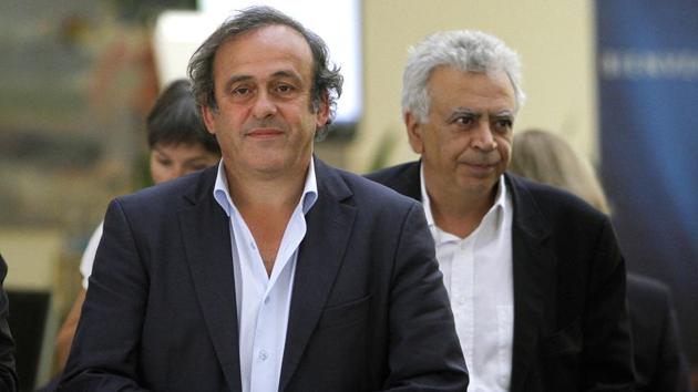 Former UEFA President Michel Platini (L) has been cleared by Swiss authorities of any criminal wrongdoing over payments he received from FIFA.(AP)