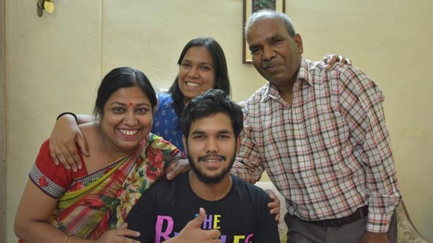 Kush Bansal of Saint Soldier International School in Chandigarh’s Sector 28 scored 98.8% to emerge as the topper of the humanities stream in Chandigarh, Mohali and Panchkula. (sant arora/HT)
