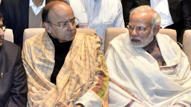 Prime Minister Narendra Modi with senior BJP leader Arun Jaitley.(Sonu Mehta/HT File Photo) Prime Minister Narendra Modi with senior BJP leader Arun Jaitley.(Sonu Mehta/HT File Photo)