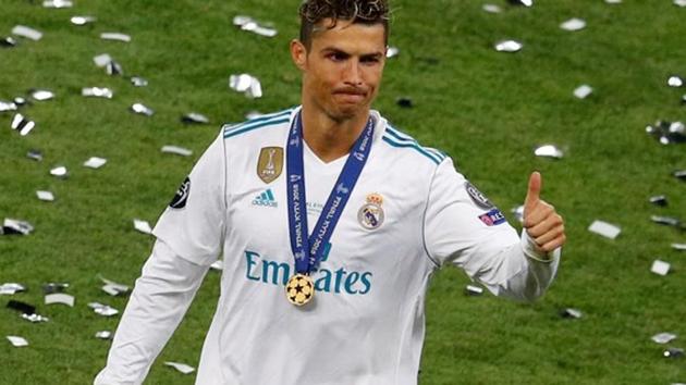 Real Madrid's Cristiano Ronaldo celebrates after winning the Champions League. (REUTERS) Real Madrid's Cristiano Ronaldo celebrates after winning the Champions League. (REUTERS)