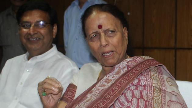 Congress MLA and leader of opposition in Uttarakhand assembly, Indira Hridayesh (right), hit out at the BJP government for changing the name of the cricket stadium in Dehradun.(HT File Photo)