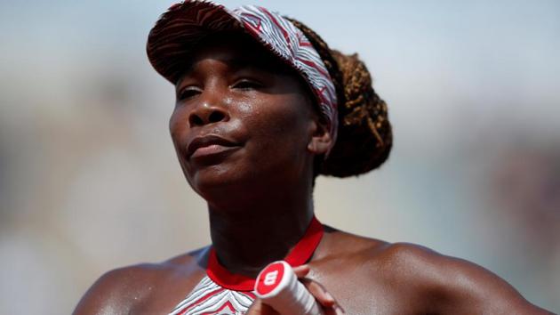 Venus Williams lost to China’s Qiang Wang in the first round of the French Open in Paris, France on May 27, 2018.(REUTERS)