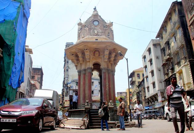 Keshav Naik Pyau at Masjid Bandar was one of the pyaus to be restored in the past three years.(Bhushan Koyande/HT)