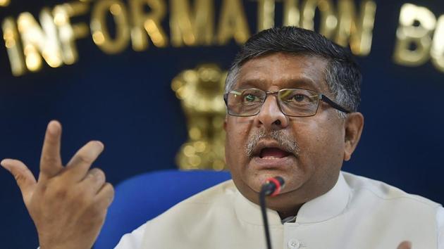 Union IT and law minister Ravi Shankar Prasad said data companies cannot take India lightly. (PTI) Union IT and law minister Ravi Shankar Prasad said data companies cannot take India lightly. (PTI)