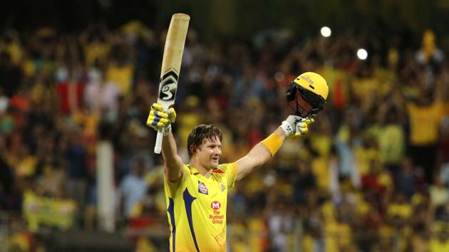 Shane Watson, who had started slowly, tore the Sunrisers Hyderabad bowling apart in the middle overs as he notched up his fourth IPL century to put Chennai Super Kings within touching distance of the title. (BCCI) Shane Watson, who had started slowly, tore the Sunrisers Hyderabad bowling apart in the middle overs as he notched up his fourth IPL century to put Chennai Super Kings within touching distance of the title. (BCCI)