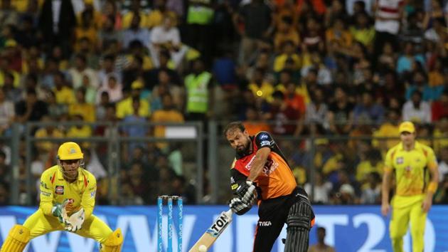 Yusuf Pathan struck some lusty blows and pushed Sunrisers Hyderabad to wards a competitive total. (BCCI) Yusuf Pathan struck some lusty blows and pushed Sunrisers Hyderabad to wards a competitive total. (BCCI)