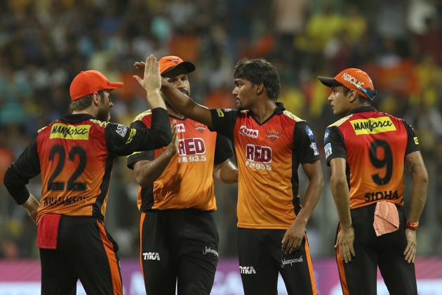 Sandeep Sharma took the wicket of Faf du Plessis as Sunrisers Hyderabad made a great start. (BCCI) 