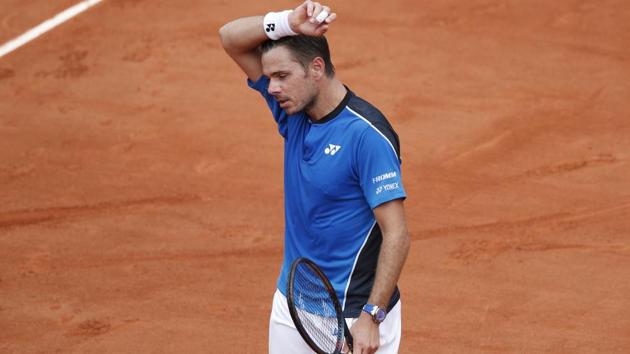 The defeat means that Stan Wawrinka will slip from 30th in the world to outside the top 250 after the French Open.(AP)