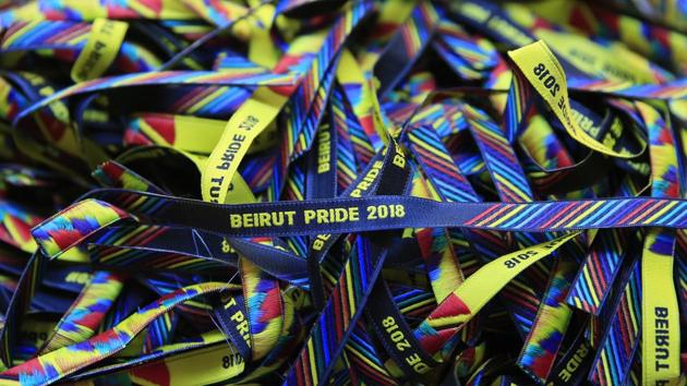 Beirut Pride 2018 came just before the holy month of Ramzan this year. After a few events were held, including the drag ball, authorities reacted. Organizer Hadi Damien was briefly detained and forced to sign a pledge to not convene the remaining events or face prosecution for promoting debauchery and violating public morality. Some public parties and events were cancelled. (Hassan Ammar / AP) Beirut Pride 2018 came just before the holy month of Ramzan this year. After a few events were held, including the drag ball, authorities reacted. Organizer Hadi Damien was briefly detained and forced to sign a pledge to not convene the remaining events or face prosecution for promoting debauchery and violating public morality. Some public parties and events were cancelled. (Hassan Ammar / AP)