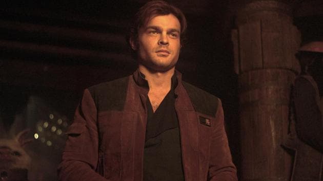 This image released by Lucasfilm shows Alden Ehrenreich as Han Solo in a scene from Solo: A Star Wars Story.(AP)