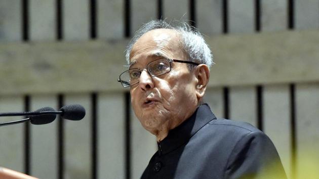 Former President Pranab Mukherjee. (Sonu Mehta/HT PHOTO) Former President Pranab Mukherjee. (Sonu Mehta/HT PHOTO)