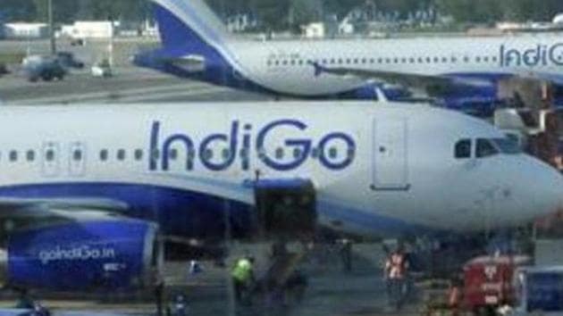 IndiGo is the first local carrier to announce passing on the burden of spiralling jet fuel prices to the passengers.(HT File Photo)