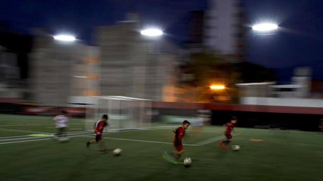 Messi’s relationship with Rosario is ambivalent. Many here seem to come back to the same theories: a football-mad city divided by the rivalry of its two beloved clubs; the comparisons to Diego Maradona; and the idea that only victory matters. In a decade of winning trophies for his Barcelona club, Messi has yet to deliver a World Cup for Argentina --as Maradona did in 1986. (Natacha Pisarenko / AP)