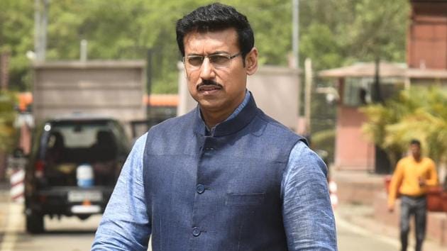 Rajyavardhan Rathore said the NDA government has worked on infrastructure, women and farmers’ issues.(HT/File Photo)