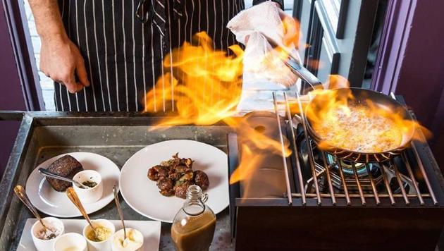 Houston chef Chris Shepherd is an unabashed fan of tableside service and implements it at this restaurant, One Fifth Romance Languages. (One Fifth Houston/Facebook) Houston chef Chris Shepherd is an unabashed fan of tableside service and implements it at this restaurant, One Fifth Romance Languages. (One Fifth Houston/Facebook)