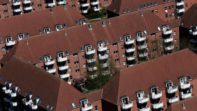 Blocks of houses are seen in Mjolnerparken. Prime Minister Lars Lokke Rasmussen’s plan aimed at boosting integration and eliminating ghettos by 2030 includes measures like banning criminals from moving into the areas, giving double punishment for crimes committed in ghettos, and demolishing then rebuilding parts of the zones. (Andrew Kelly / REUTERS) Blocks of houses are seen in Mjolnerparken. Prime Minister Lars Lokke Rasmussen’s plan aimed at boosting integration and eliminating ghettos by 2030 includes measures like banning criminals from moving into the areas, giving double punishment for crimes committed in ghettos, and demolishing then rebuilding parts of the zones. (Andrew Kelly / REUTERS)