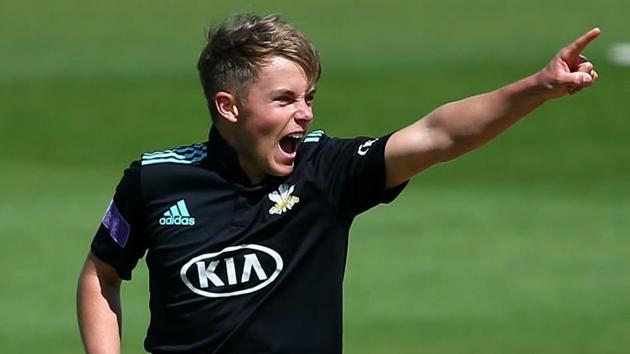 The 19-year-old Sam Curran, a left-arm swing bowler, has taken more than 100 first-class wickets and averages 27.18 with the bat.(Twitter)