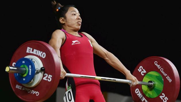 K Sanjita Chanu set a new Commonwealth Games (CWG) record in Gold Coast with a lift of 84 kg in snatch and 108 kg in clean and jerk, to finish with a total of 192 kg.(PTI)