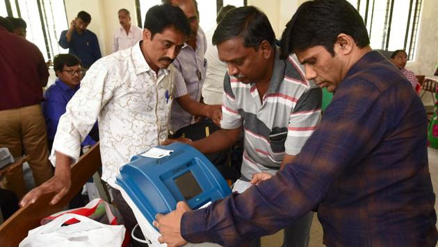 The election commission had to order repoll in 49 polling stations across five assembly segments in Bhandara-Gondiya and 74 booths in Kairana due to VVPAT failure. (HT/Photo for representation) The election commission had to order repoll in 49 polling stations across five assembly segments in Bhandara-Gondiya and 74 booths in Kairana due to VVPAT failure. (HT/Photo for representation)