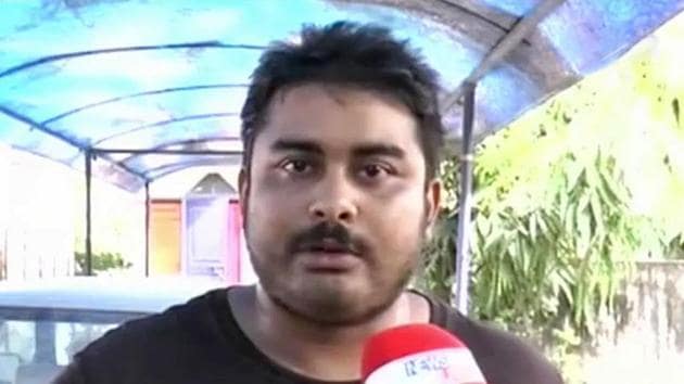 Mikhail Bora, the son of 9X Media founder Indrani Mukerjea from an earlier relationship, talks to the media(HT Photo) Mikhail Bora, the son of 9X Media founder Indrani Mukerjea from an earlier relationship, talks to the media(HT Photo)