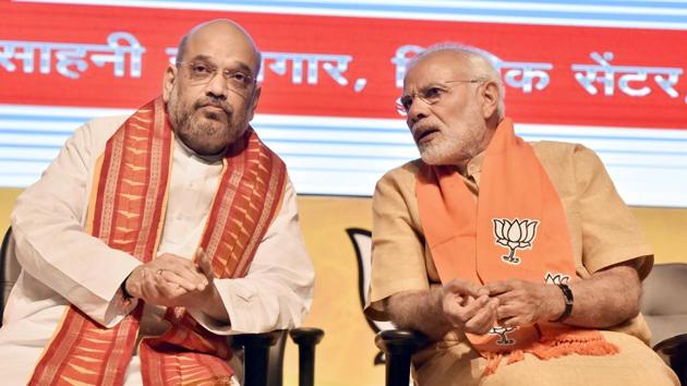 BJP national president Amit Shah with Prime Minister Narendra Modi (Sonu Mehta/HT File Photo) BJP national president Amit Shah with Prime Minister Narendra Modi (Sonu Mehta/HT File Photo)