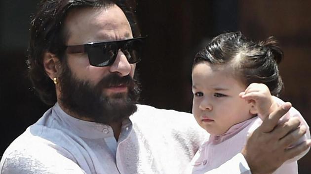 Taimur has already learnt to call Saif Ali Khan ‘abba’. (PTI) Taimur has already learnt to call Saif Ali Khan ‘abba’. (PTI)