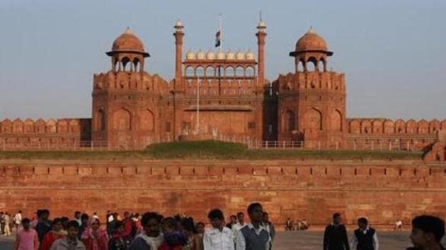 A view of the Red Fort in New Delhi .(HT File Photo)