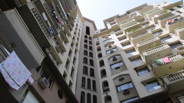 A view of Ridgewood Estate condominiums in DLF Phase 4 in Gurugram. The name DLF has come to define housing in Gurugram, developing its vast wildernesses since the 1980s into some of the most sought after addresses in India. (Parveen Kumar / HT Photo)