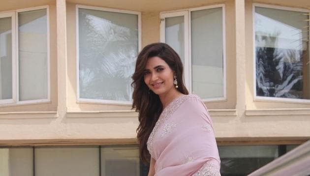 Karishma Tanna at the launch of their upcoming show Naagin 3 in Mumbai.(IANS)