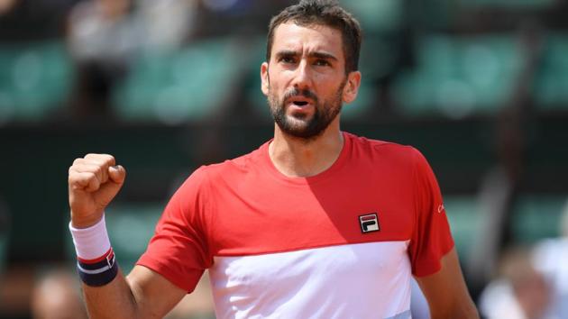 Marin Cilic defeated Hubert Hurkacz in their French Open encounter on Friday.(AFP)