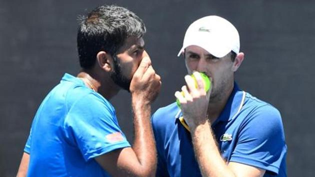 Rohan Bopanna and Edouard Roger-Vasselin reached the quarterfinals at the French Open on Saturday.(Getty Images)