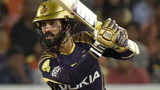 Dinesh Karthik, who was the top-scorer for Kolkata Knight Riders in IPL 2018, will replace Wriddhiman Saha in the Indian cricket team for the one-off Test against Afghanistan.(PTI)