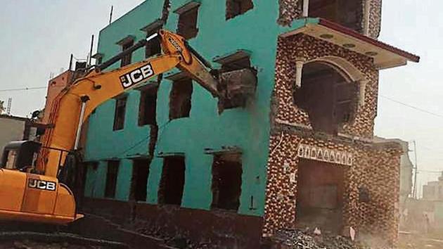 The Huda has finishing razing almost all houses on the 600-metre stretch in Khandsa village to widen Badshahpur drain. The Huda has finishing razing almost all houses on the 600-metre stretch in Khandsa village to widen Badshahpur drain.