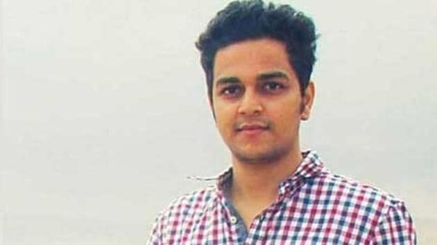 Varun Chandran committed suicide on Sunday evening by hanging himself from the ceiling fan in his rented room in Rajendra Nagar area of central Delhi.(HT Photo)