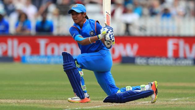 Harmanpreet Kaur guided the Indian women’s cricket team to victory over Thailand in the Asia Cup cricket tournament on Monday. (Getty Images)