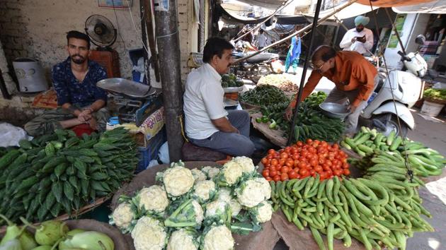 The impact of the protest at vegetable markets was visible as prices surged in absence of adequate supply. (HT File) The impact of the protest at vegetable markets was visible as prices surged in absence of adequate supply. (HT File)